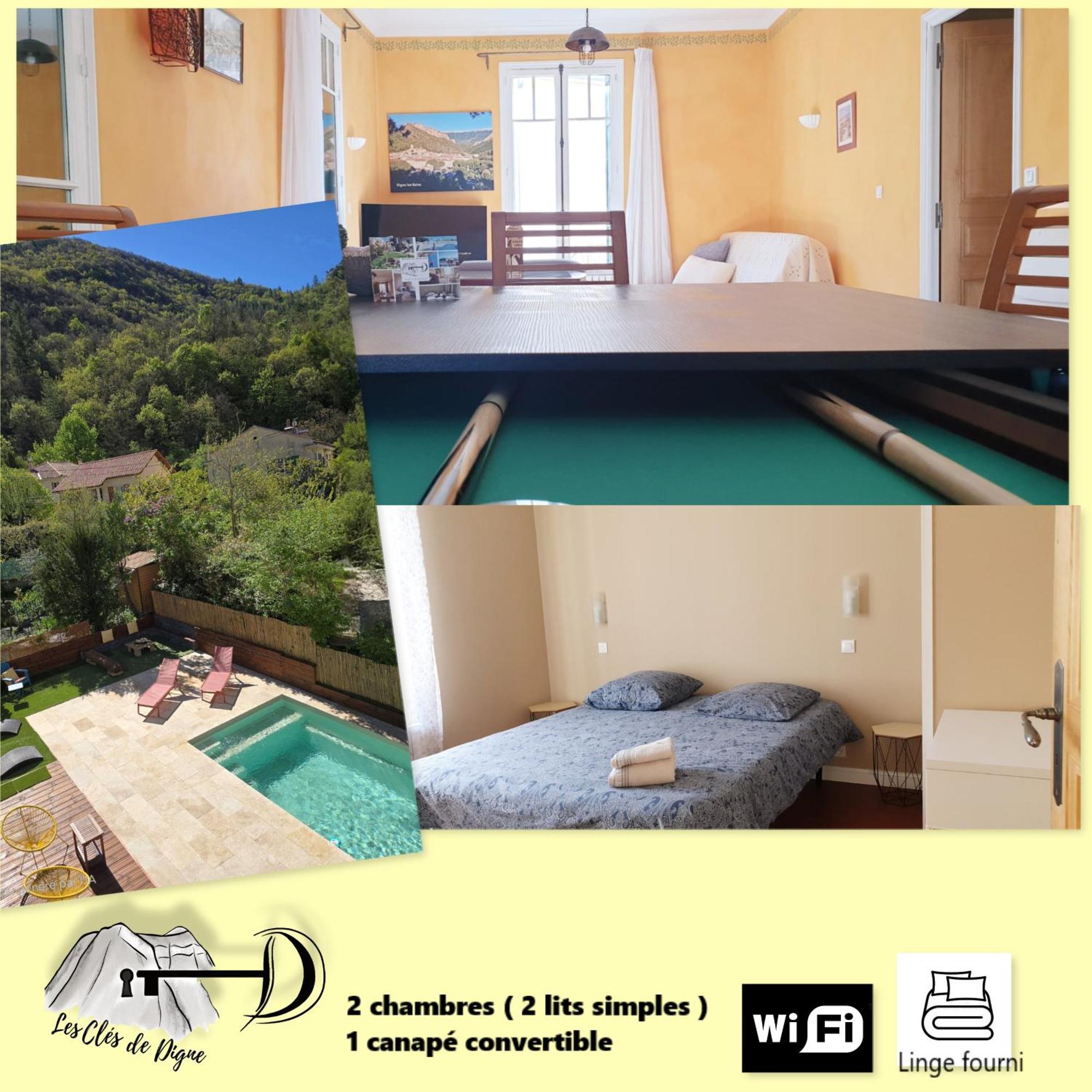 Spacieux T3 Avec Piscine Digne-les-Bains Zewnętrze zdjęcie